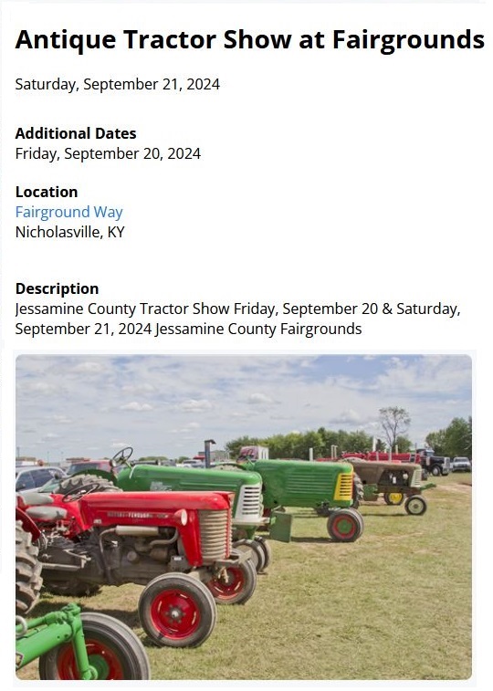 antique tractor show